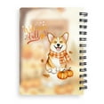 thumbnail image 2 of Welcome Fall Corgi Cozy Autumn Field Pumpkins Golden Leaves Spiral Bound Journal Welsh Corgi Dog Lover Gifts Idea 5x7in Spiral Notebook - 12013, 2 of 5