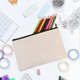 thumbnail image 5 of 10Pcs Canvas Pencil Pouch, DIY Craft Zipper Bags Blank Makeup Bags, 5 of 5