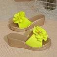 thumbnail image 5 of Wensltd Women's Soft Sole Wedge Sandals Open Toe Comfortable Spring Summer Casual Wear Breathable Lightweight Vacation Beach Slippers, 5 of 9