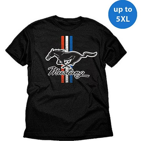 Ford mustang classic stripes Big Men's Graphic Tee Shirt
