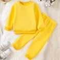 thumbnail image 2 of Two Piece Set For Boys And Girls Round Neck Long Sleeve Sweatshirt And Sweatpants Suit In Multiple Colors, 2 of 8