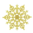 thumbnail image 3 of 4-Inch Plastic Glitter Snowflake Christmas Ornaments  Tree Decor 12pcs, 3 of 7