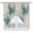 SkyBlue Gold Beige, variant on Swag Valance Curtains for Windows, Teal Elegant Spring Floral Light Filtering Kitchen Curtains with Rod Pocket, Pastoral Flowers Rustic Window Treatment Valances for Living Room, 36x36 - 2 PCS