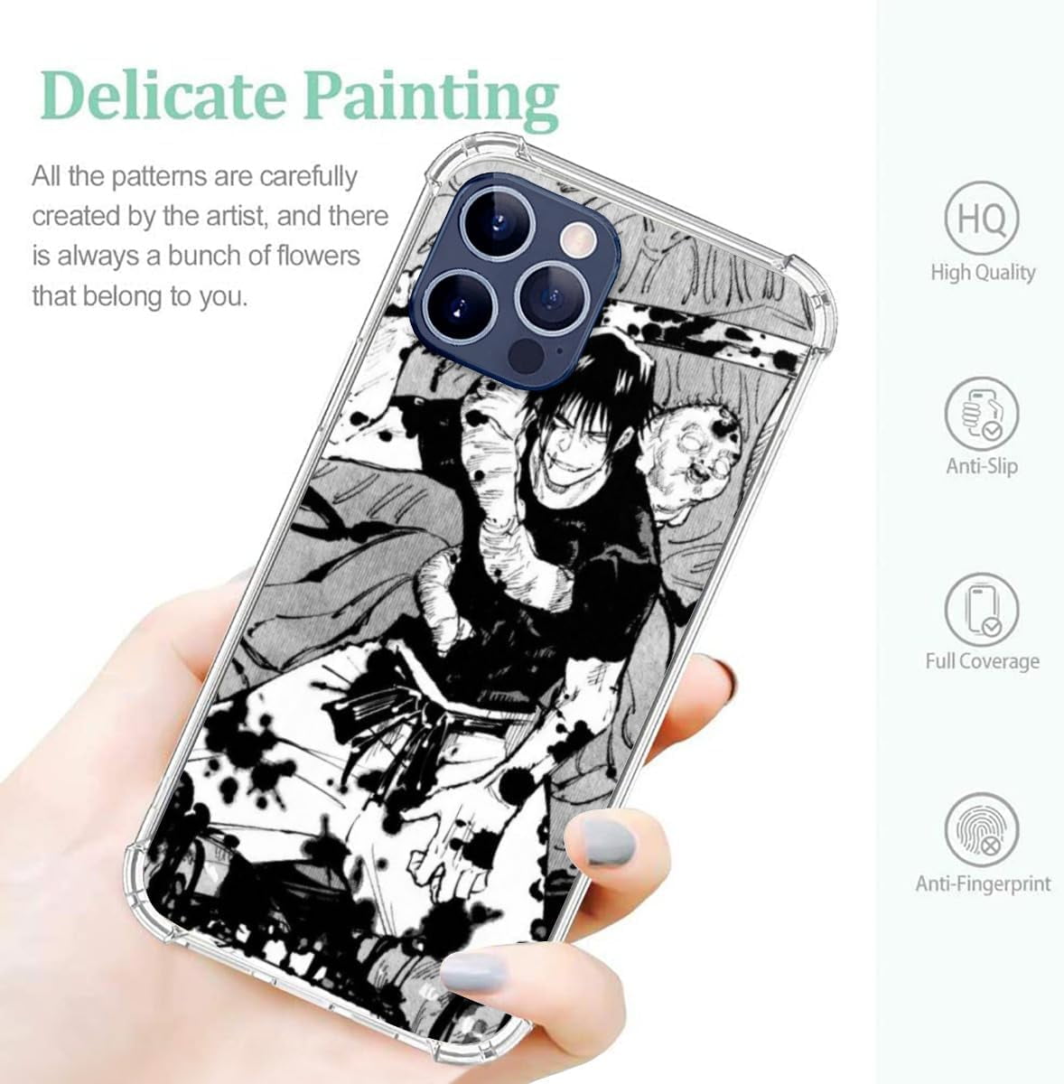 Phone Case Compatible for Phone 15 14 Toji 13 12 11 Pro Max
