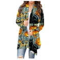 thumbnail image 2 of LOVZFMLL Cardigan pour Femmes à Manches Longues Mode Décontractée Blouse Manteau Imprimé d'Halloween, 2 of 6