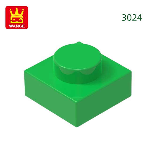 588Pcs/Lot 3024 1x1 Short 1-Hole Building Blocks Classic Base Parts Compatible with Bricks Children Toys Assembly Gift Box 47.Medium Green about 588pcs