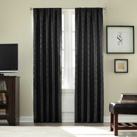 Athena Room Darkening 95 Quot 1 Rod Pocket Panel Black