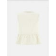 thumbnail image 5 of Striped Crew Neck Sleeveless Blouse, 5 of 6