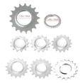 thumbnail image 3 of tredstone Pignon de Roue de Vélo à Engrenage Fixe pour Moyeu, Pignon Fileté, Anneau de Verrouillage, Accessoire de Réparation de Volant d'Inertie, Pièces de Remplacement 14T, 3 of 9