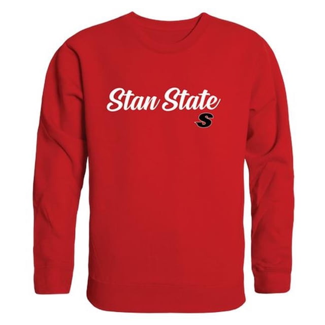 W Republic 556-208-RED-01 California State University, Stanislaus T-Shirt Col Rond Script pour Hommes - Rouge, Petit