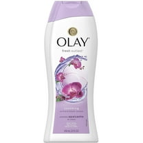 OLAY Fresh Outlast Soothing Orchid & Black Currant Body Wash, 22 oz (Pack of 2)