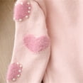 thumbnail image 7 of Kiijoy Toddler Girls Long Sleeve Pearls Sweater Hearts Print Soft Pullover Top, Sizes 2-3, 7 of 7