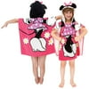Disney Minnie Mouse Hooded Poncho Towel for Kids – Soft, Absorbent, Perfect for Bath, Pool, or Beach!