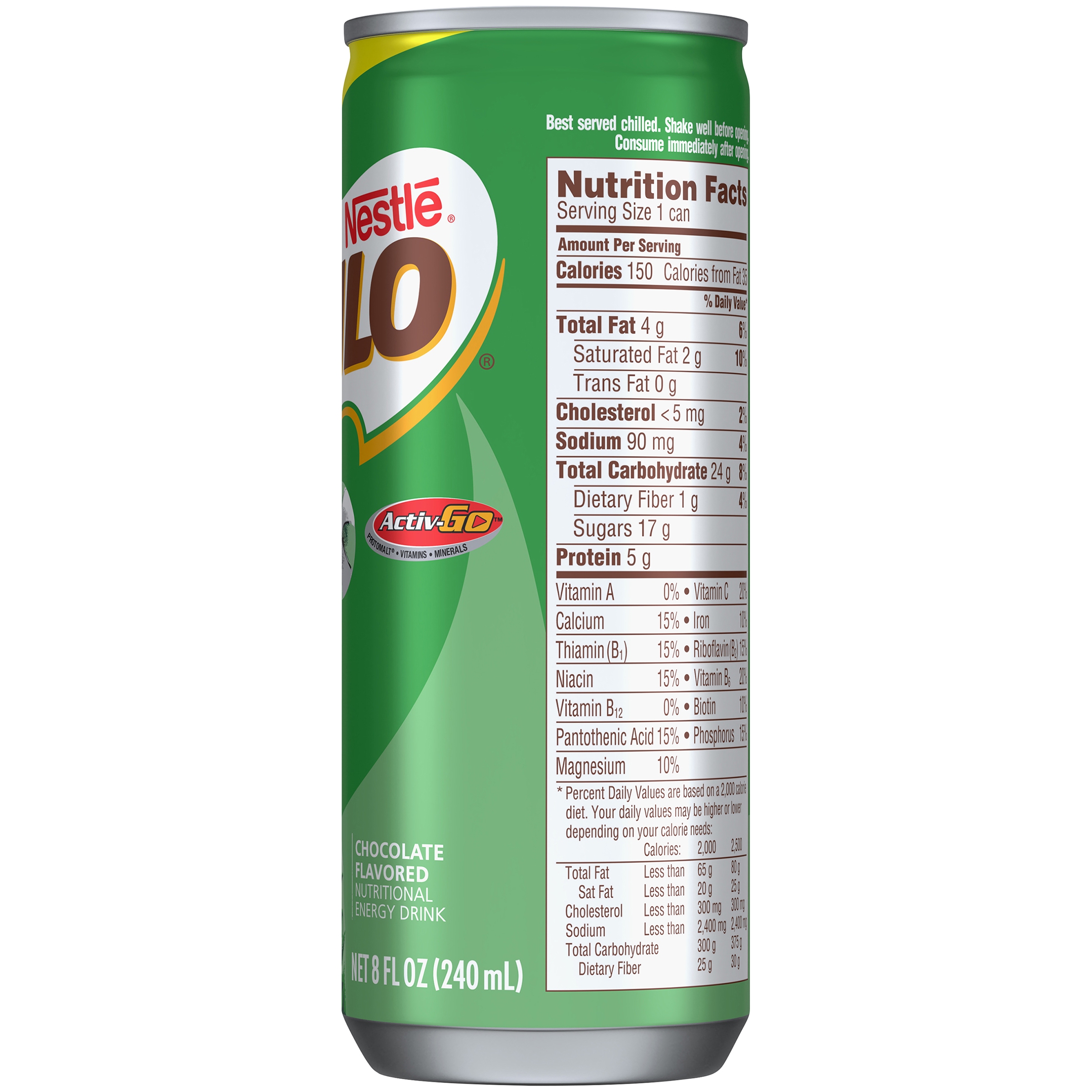 Milo Energy Drink Nutrition Facts Blog Dandk