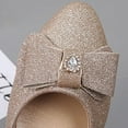 thumbnail image 4 of Oyedens Glitter Silver Dress Shoes for Women Wedding Sequin Bowknot Rhinestone Slip on Ballet Flats, 4 of 6