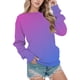 thumbnail image 1 of Gibobby Sudadera oversize mujer Suéter de Navidad para mujer cuello redondo manga larga suéter de Navidad casual para Navidad simple(Morado,CH), 1 of 4