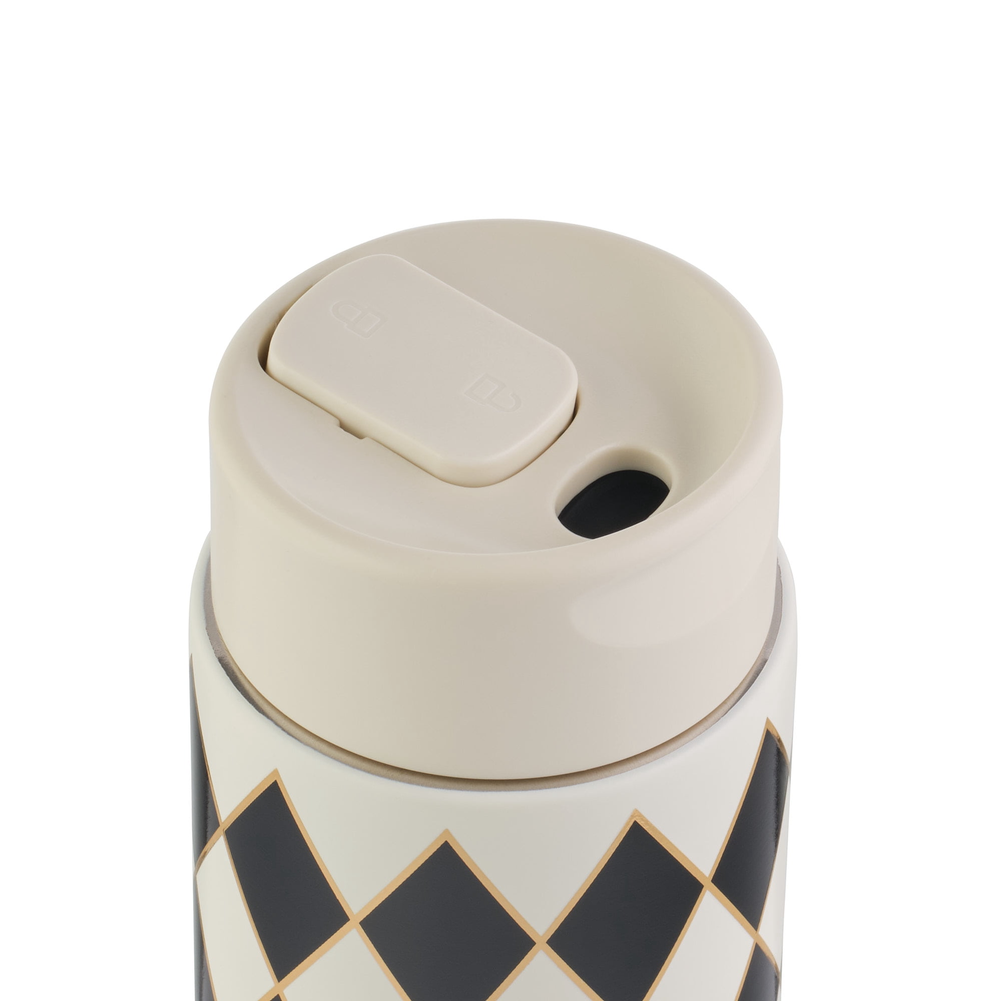 Thyme & Table 22oz Stainless Steel Coffee Tumbler, Black Diamond