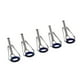 thumbnail image 5 of Kit de reparación de 5 guías de acero inoxidable para cañas de pescar (plateadas y azules, talla 9) Talla 1, 5 of 7
