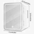 thumbnail image 2 of Mini Skincare Fridge with LED Makeup Mirror, Portable Cosmetic Cooler for Desktop & Travel Use, 2 of 9