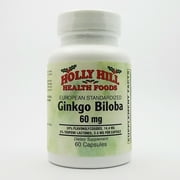 Holly Hill Health Foods, Ginkgo Biloba 60 MG, 60 Capsules