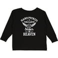 thumbnail image 3 of Inktastic Handpicked for Earth By My Sister in Heaven with Angel Wings Boys or Girls Long Sleeve Toddler T-Shirt, 3 of 5