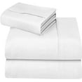 thumbnail image 3 of Casavia- Spring Day Deal Bedding Sets- 400 Thread Count- Soft Sateen 100% Cotton- Twin XL 3 Piece sheet sets, For Kids, Dorms & Adults, Deep Pocket, Easy Fit, (Bright White Sheets), 3 of 5