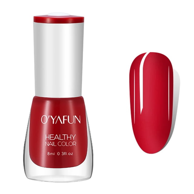 Nail Polish Eco-Friendly Easy Peel Off & Quick Dry Water Based Nail Polish 8ml