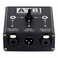 thumbnail image 1 of Selector Manual de Fuente de Audio Balanceada XLR Pasiva de 2 Entradas y 1 Salida o 1 Entrada y 2 Salidas para Micrófono y Mezclador de Tarjeta de Sonido., 1 of 5