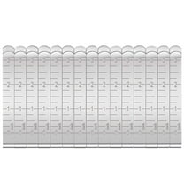 REACHISE 15pcs Metal Hemming Clips Sewing Ruler Marker Quilting Supplies (Silver)