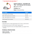 thumbnail image 2 of Ignition Condenser - Compatible with 1953 - 1957 Chevy Two-Ten Series 1954 1955 1956, 2 of 2