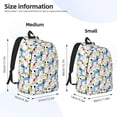 thumbnail image 3 of Lsque Poodle Dog Pattern Canvas Daypack, Durable Backpack, High-quality Versatile Backpack,Vintage Compact Backpack-Small, 3 of 6