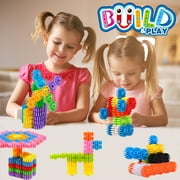 Gears Interlocking Learning Set, Building Kits STEM Construction Toy - 180 Pcs
