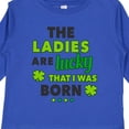 thumbnail image 4 of Inktastic The Ladies Are Lucky That I Was Born St Patricks Day Baby Boy Boys Long Sleeve Toddler T-Shirt, 4 of 5