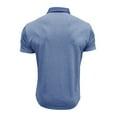 thumbnail image 5 of Sopiago Polo Shirts for Men Casual Short Sleeve Golf Shirt with Pocket Stylish and Comfortable Cotton Blend Top Blue,XXXL, 5 of 7