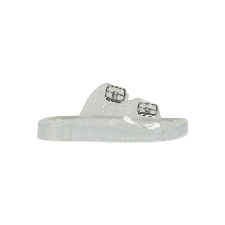 Jelly double store buckle sandals