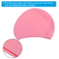 thumbnail image 4 of Unique Bargains Bonnets de Bain en Silicone Unisexes Bonnets de Bain Texturés à Bulles Chapeaux de Bain Adultes Roses, 4 of 6