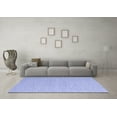 thumbnail image 3 of Ahgly Company Machine Washable Indoor Round Abstract Blue Contemporary Area Rugs, 3' Round, 3 of 4