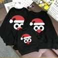 thumbnail image 3 of BULLPIANO Christmas Family Matching Hoodie Sweashirts Xmas Ugly Sweaters Jumper Mom Dad Kids Family Pullover Tops, 3 of 7