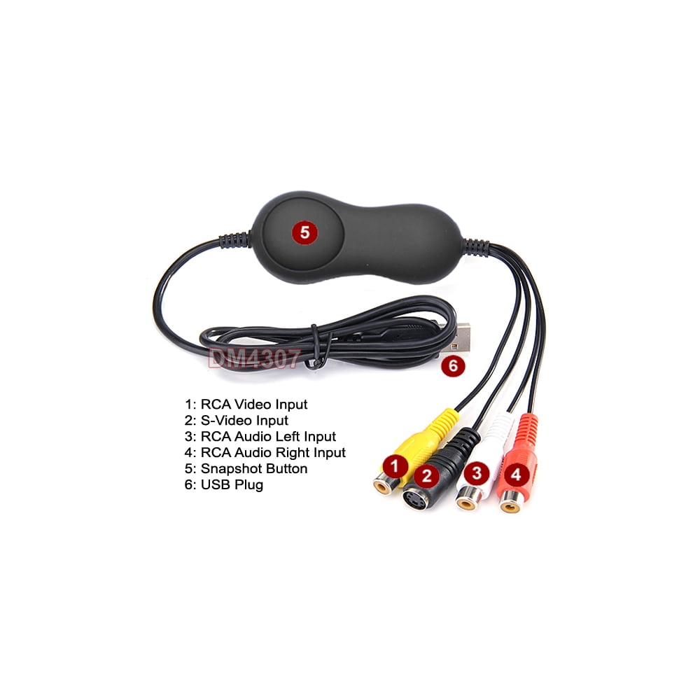 Composite RCA SVideo To USB DVR Adapter Digital MPEG Video Recorder