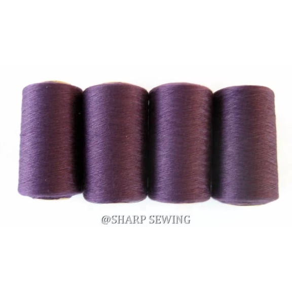Teamwork DARK PURPLE #646 SPUN POLYESTER SERGER & QUILTING THREAD 4 TUBES 1000 YDS. EA