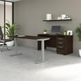 thumbnail image 7 of Studio C 60W Adjustable Standing Desk Set in Black Walnut - Engineered Wood, 7 of 7