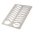 thumbnail image 4 of BIMZUC Eyebrow Lip Stencils Brushed Silver Thickened Stainless Steel Reusable Eyebrow Practice Template Makeup Shaper, 4 of 9