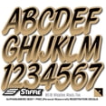 thumbnail image 5 of STIFFIE Whipline Black / Tan 3" Alpha-Numeric Identification Custom Kit Registration Numbers & Letters Marine Stickers Decals for Boats & Personal Watercraft PWC, 5 of 9