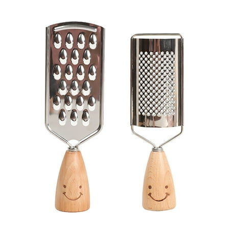 

SNNROO 2PCS Food Graters for Cheese Nutmeg Potato Ginger and Garlic Hand-held Stainless Steel Zester for Kitchen - Multi-purpose Gadgets