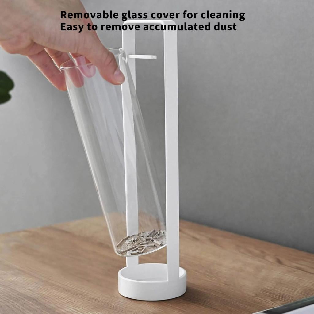 Giaone Removable Glass Ashes Catcher Incenses Stick Holder Stand for Meditations Room Use