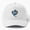 White, variant on Blue Dragon Diamond Baseball Cap, Fantasy Creature Gem Graphic Design, Classic Hat
