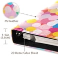 thumbnail image 3 of FORMRS 3 Ring Photo Album 4"x6" Self Adhesive Large Capacity PU Leather Cover, Purple Colorful Circles, 3 of 8
