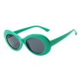 thumbnail image 2 of de sol ovadas, de marco grueso de plástico para clásicas para reuniones, conjuntos de moda, actuaciones en , Grey Macarena Gafas de sol, 2 of 8