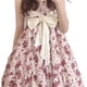 thumbnail image 3 of Vestido sin mangas para mujer Ticfox con estampado floral y lazo en la parte delantera, 3 of 13