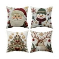 thumbnail image 2 of Christmas Decorative Throw Pillow Covers Set of 4, 18x18" Christmas Pillow Covers Decorative Pillow Cases with Soft Fabric Hidden Zipper Party Supplies, 2 of 7